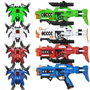 HopeRock Laser Tag Sets For Kids, Set of 4 Infrared Lazer Tags Vests And Long Range Toys, Outdoor Multiplayer Game Gifts For Boys And Girls Age 8-12