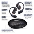 thumbnail image 6 of GROOVZ Open-Ear True Wireless Headphones with Charging Case - FLORAL, 6 of 6