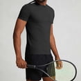thumbnail image 4 of SCSAlgin Mens Workout Shirts Dry Fit Sun Protection Athletic Short Sleeve Shirt UPF 50+ Gym Running Swim Rash Guard Top, 4 of 7
