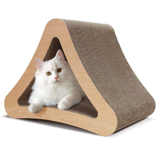 ScratchMe Triangle Cat Scratch Post & Scratching Board Prevents