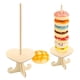 thumbnail image 4 of Soporte de madera para donas, soporte para donas, soporte de madera para decoración de pasteles, fiesta de cumpleaños, boda, paquete de 3 corazones, 4 of 5