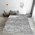 thumbnail image 5 of Vsdgher GlitterSilver Ultra-Soft Micro flannel Blanket Throw Blankets for Couch Sofa, Bed (4 sizes)-40"x30", 5 of 7