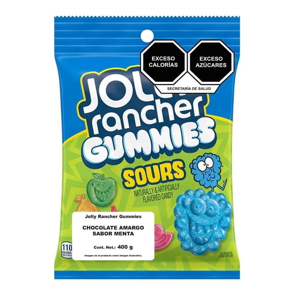 Chocolate amargo Jolly Rancher sabor menta 400 g