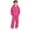 Hot Pink*, variant on Boys 2 Piece Set Hooded Long Sleeve Pullover Top Wide Leg Pants Solid Color Daily Play Wear, Pink