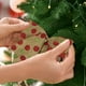 thumbnail image 5 of 2 paquetes de lazos para árbol de Navidad con diseño de rayas de lunares, de tejido compuesto cepillado, para decorar fiestas, vacaciones, hogar, interiores y exteriores., 5 of 6