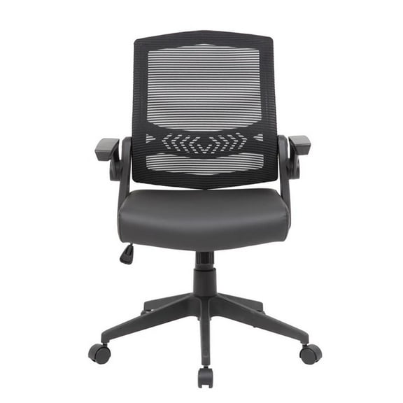 Scranton & Co Mesh Adjustable Computer Desk Chair with Flip Arms
