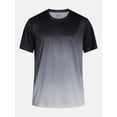 thumbnail image 5 of Athletic Works Men's and Big Men's Active Ombre Perforated Mesh Performance Tee Shirt, Sizes XS-5XL, 5 of 5