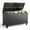 Black, variant on GONICHA 150 Gallon Outdoor Storage Box with Swivel Wheels,Waterproof Deck Box with Lid for Patio Furniture, Garden Tools, Outdoor Cushion,Brown