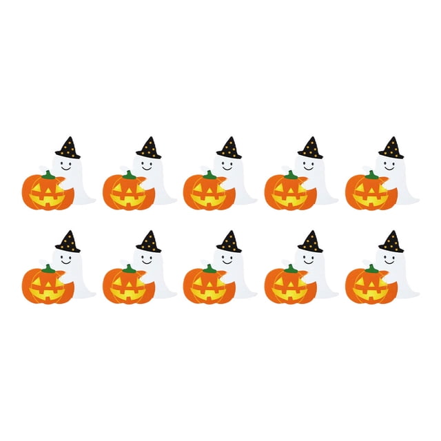 Inteprter Paquete de 50 soportes para dulces de Halloween, fiesta de calabaza, cumpleaños, Año Nuevo, comedor en casa, café, decoración de azúcar, Kits de decoración para fiestas Inteprter HA070715-01