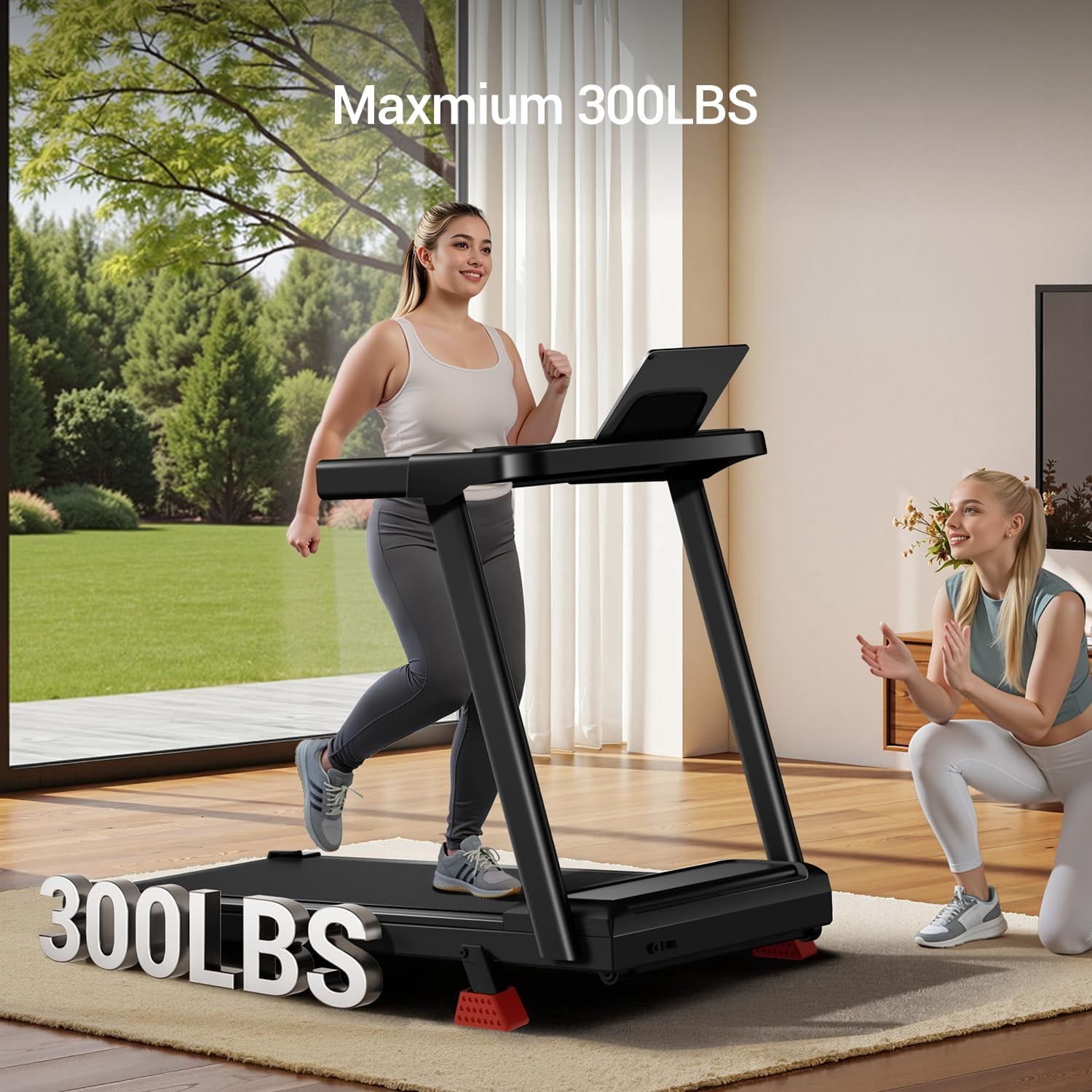 15% Incline Treadmill with Handle, 3-in-1 Portable Treadmills for Home and Office, Foldable Treadmills with 220 Lbs Weight Capacity