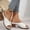 White, variant on High Chunky Platform Heels for Women Fashion Comfort Slip on Square Open Toe Block Heel Sandals Gold 6