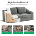thumbnail image 4 of JULY'S SONG 83" Modern Sofa, Oversize Couches for Living Room with Deep Seat, 3 Seater Linen Loveseat for Bedroom, Big Comfy Love Seat for Apartment, Charcoal Gray, 4 of 10