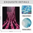thumbnail image 3 of Diamond Art Kit for Adults, Pink Ribbon American Flag Art Diamond Painting for Adults Beginners, DIY Diamond Art Painting Kits, 5D Diamond Painting Crafts for Home Decor 12x16 Frameless, 3 of 7