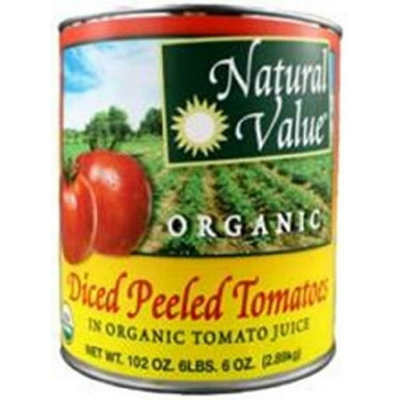 Natural Value Organic Tomatoes, Diced, 102 Oz