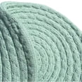 thumbnail image 3 of Mint Extra Thick Woven Trivet Round Placemats Natural Cotton Hot Potholder Mat Heat Resistant - 8"x8" 8 Pieces - Mint, 3 of 5