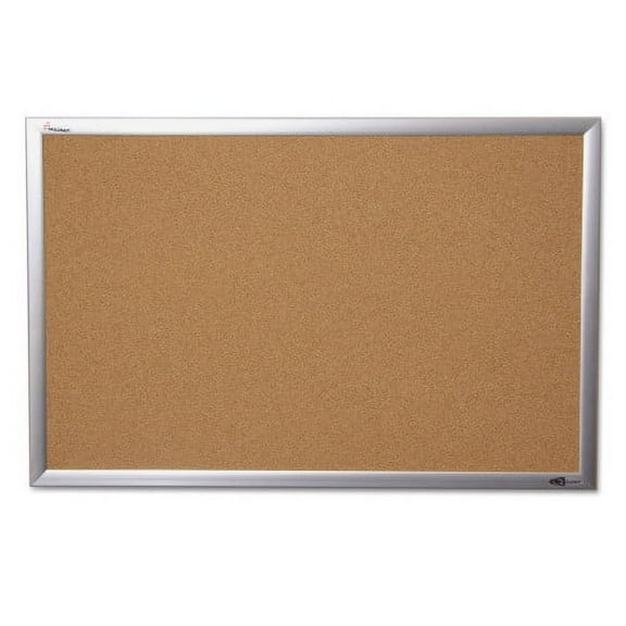 AbilityOne 7195014840005, SKILCRAFT Cork Board, 24 x 36, Tan Surface, Anodized Aluminum Frame, Each