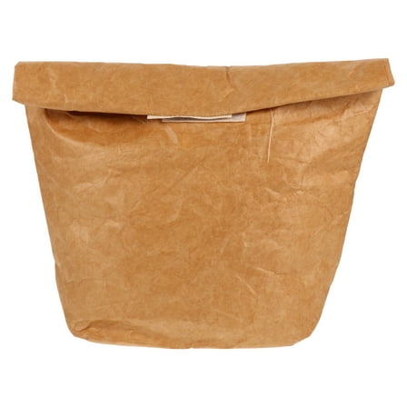 LEORX 1Pc Practical Kraft Paper Bento Bag Brown Environmentally Friendly Degradable Storage
