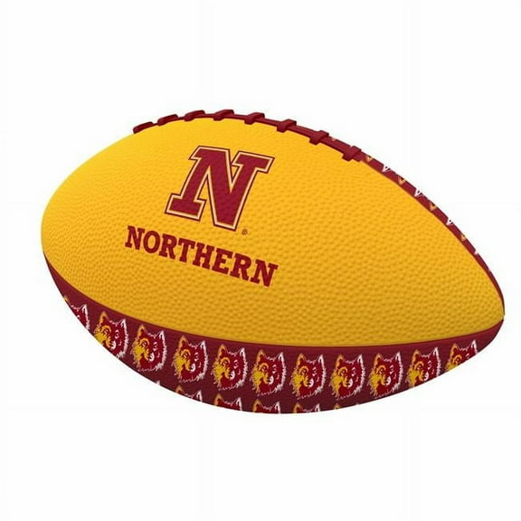 Logo Brands 1036-93MR-3 Northern State Repeating Mini Size Rubber Footballl