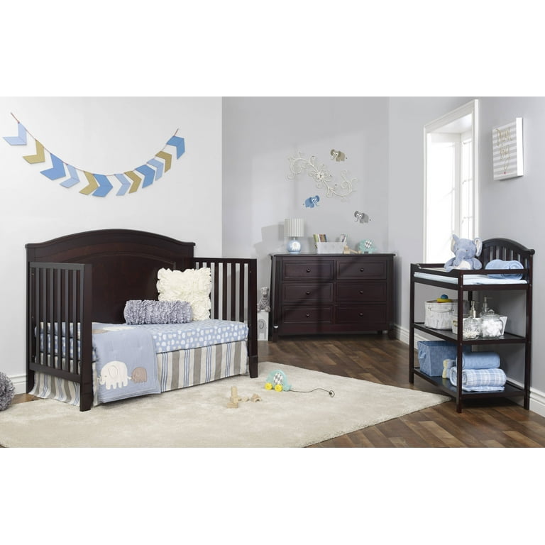 Sorelle Furniture Berkley Round Top Panel 4 in 1 Convertible Crib