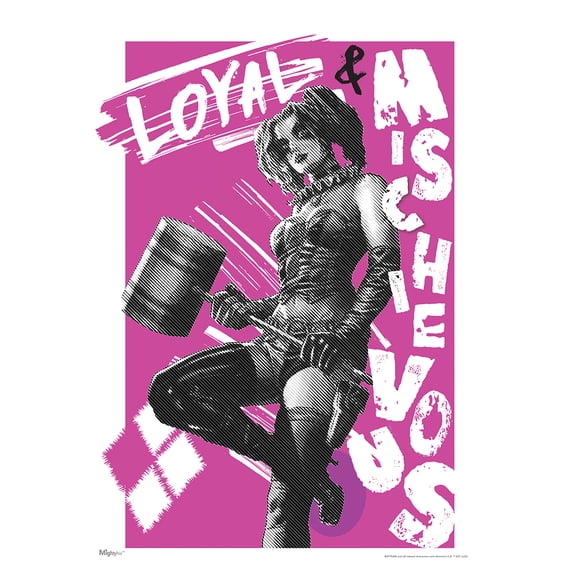 DC Comics (Harley Quinn - Grunge Pop) MightyPrint™ Wall Art
