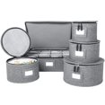 thumbnail image 1 of storageLAB Stemware Storage Cases (Gray, 5 Piece Hard Shell Set), 1 of 4