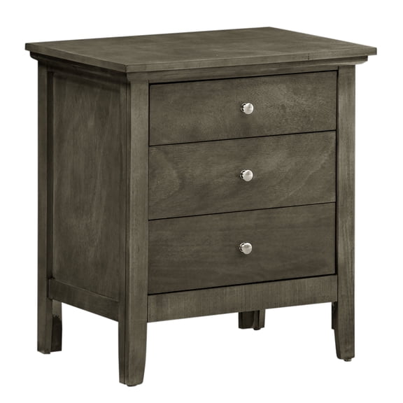 Newboti Furniture Hammond G5405-N 3 Drawer Nightstand, Gray 33817