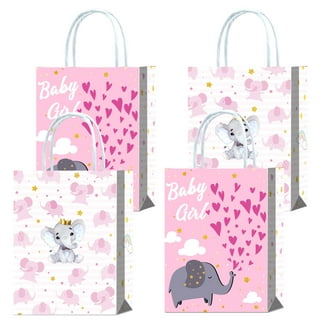 24 Packs Small Elephant Baby Gift Bag 7.9 Baby Shower Goodie Bags Bir –  JOYYPOP