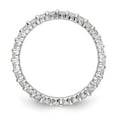 thumbnail image 2 of 14K White Gold Ring Band Eternity Diamond Round Polished shared Prong 1ct , Size 9, 2 of 5