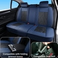 thumbnail image 6 of for Ford Mustang mach-e 2022 Car Seat Cover, Blue Car Seat Covers, Premium Leather 360° Full Coverage Seat Set Airbag Compatible Suitable for All Seasons, The GT model is not suitable, 6 of 9