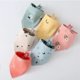 thumbnail image 1 of Baby Bibs Triangle Double Cotton Bandana Bibs Baby Boys Girls Cartoon Feeding Smock Infant Burp Cloth Baby Saliva TowelpinkOne Size He Qiyong unisex, 1 of 1