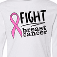 thumbnail image 4 of Inktastic Fight Breast Cancer Pink Ribbon Long Sleeve Youth T-Shirt, 4 of 5