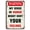 Warning Sign 4, variant on Beware Of Horse Warning Sign - 8"x12" Aluminum Sign, Fence Gate Outdoor Farm Safety Decoration