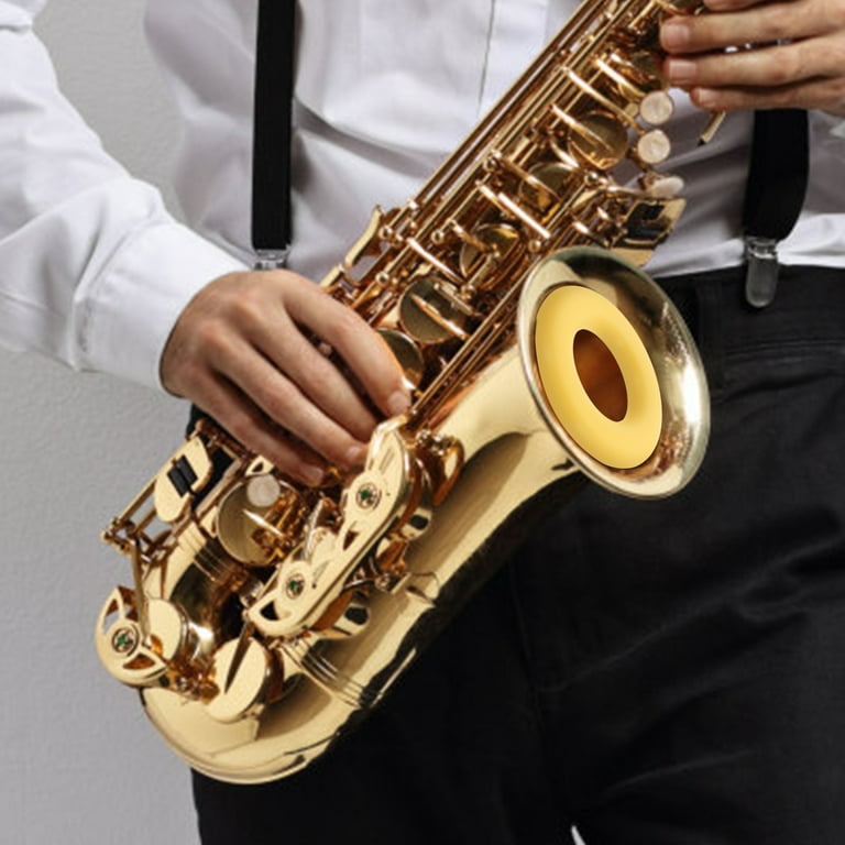 RUNROTOO Saxophone Mute Yellow 1Pcs 3.3X3.3in - Walmart.com