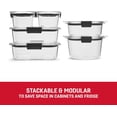 thumbnail image 4 of Brilliance® Round and Rectangular Leak Proof Food Storage Containers, 12 Piece Set, 4 of 6