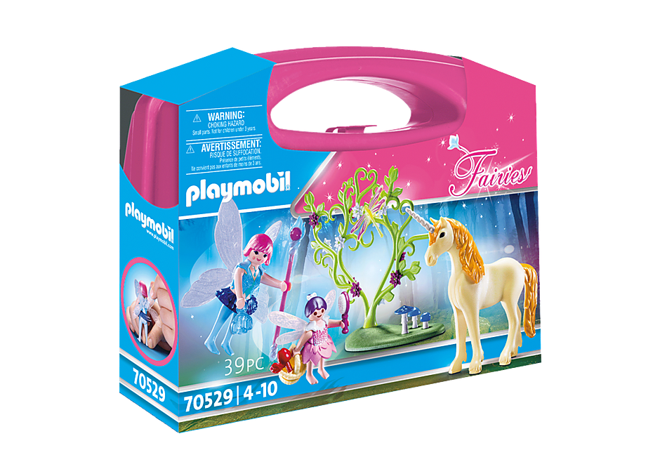Toy Pony Horse Play Girls PLAYMOBIL 6179 Take Along Fairy Unicorn Garden Ages 4 