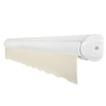thumbnail image 3 of Awntech 12 Ft Key West Left Motorized Heavy Duty Patio Retractable Awning with Cassette (144in x 9.38in x 120in), Linen, 3 of 8