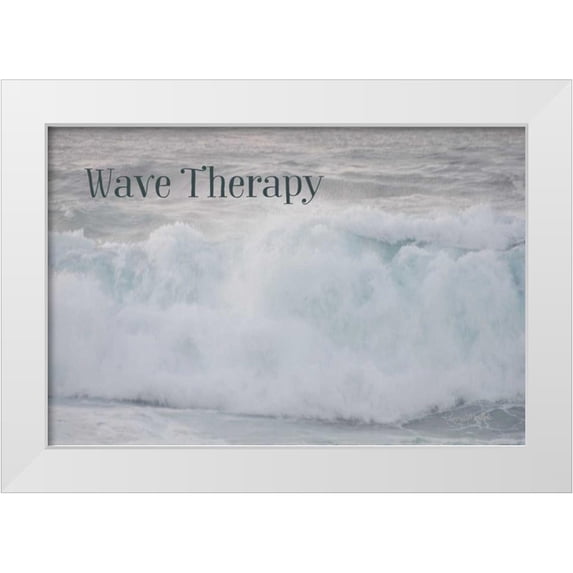 Murdock, Ramona 24x17 White Modern Wood Framed Museum Art Print Titled - Wave Therapy II