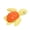 Orange, variant on Squeaky Dog Chew Toy Turtles With Textured Design For Pet Dog Teething Chewing