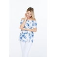 thumbnail image 3 of Women's Hawaiian Off-Shoulder Ruffle Muumuu Top in Day Dream Bloom M, 3 of 5