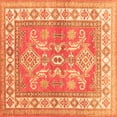 thumbnail image 1 of Ahgly Company Indoor Square Geometric Orange Traditional Area Rugs, 7' Square, 1 of 1
