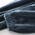 thumbnail image 3 of SWSMCLT Men's Pajama Pants Soft Pj Bottoms l Fleece Fuzzy Loose Fit Thick Comfy Pj Sleepwear Warm Winter Lounge Ankle Casual Baggy Blue Medium, 3 of 4