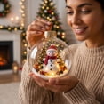 thumbnail image 6 of AOMXGD Glowing Christmas Story Hanging Ornament, 3.94" Light-Up Mini Holiday Scene with Warm LED Light, Internal Scene Globe Decor For Tree Window Mantel Layout,1PCS, 6 of 9