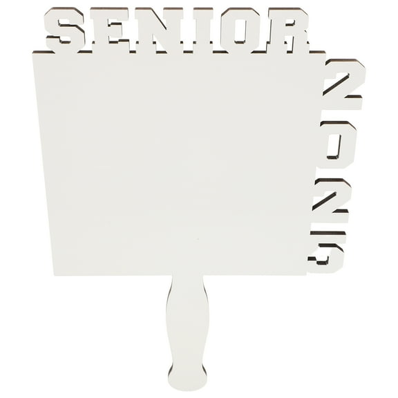 HOMEMAXS White Handheld Fan with Photo Frame Design for Graduation Season Gifts and Daily Use Portable