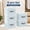 Aqua Spring, variant on Collapsible Storage Boxes with Lids, Washable Fabric Bins, 14.9x9.8x9.8 Inches, 3 Pack, Aqua Spring Organizational Containers