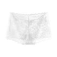 thumbnail image 2 of Lace Panties for Women Sheer Floral Lace No Show Underwear High Waist Underpants Panty Cute Underwear for Women White M, 2 of 5