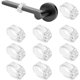 thumbnail image 1 of Set of 10 Door Handle Stops Transparent PVC Door Stop Ø18mm, 1 of 5
