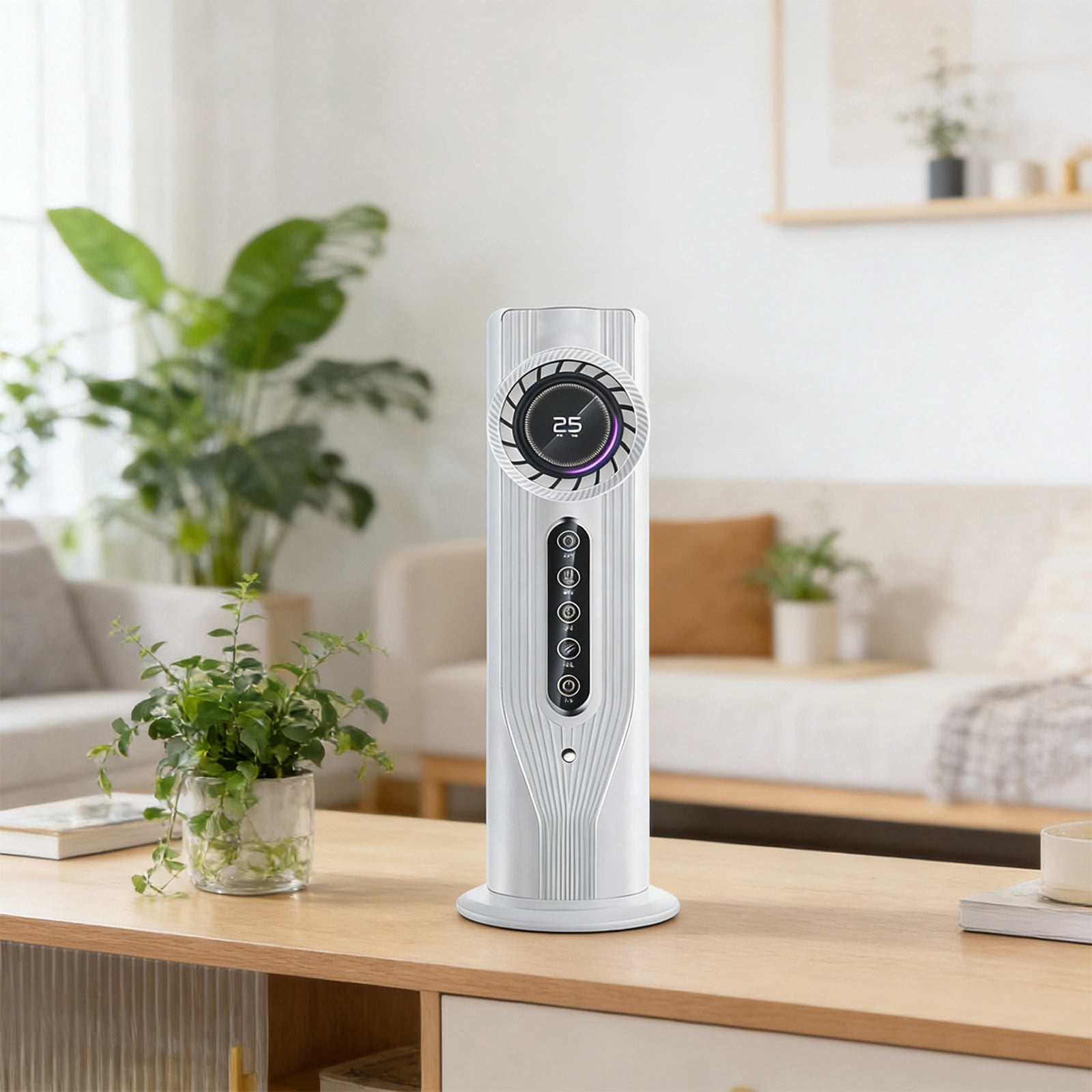 BUERCWS Mini AC Air Cooler - Hydro-Chill System Cools Hot Air Instantly, Lightweight & Compact for Dorm Room RV or Travel Use Anywhere