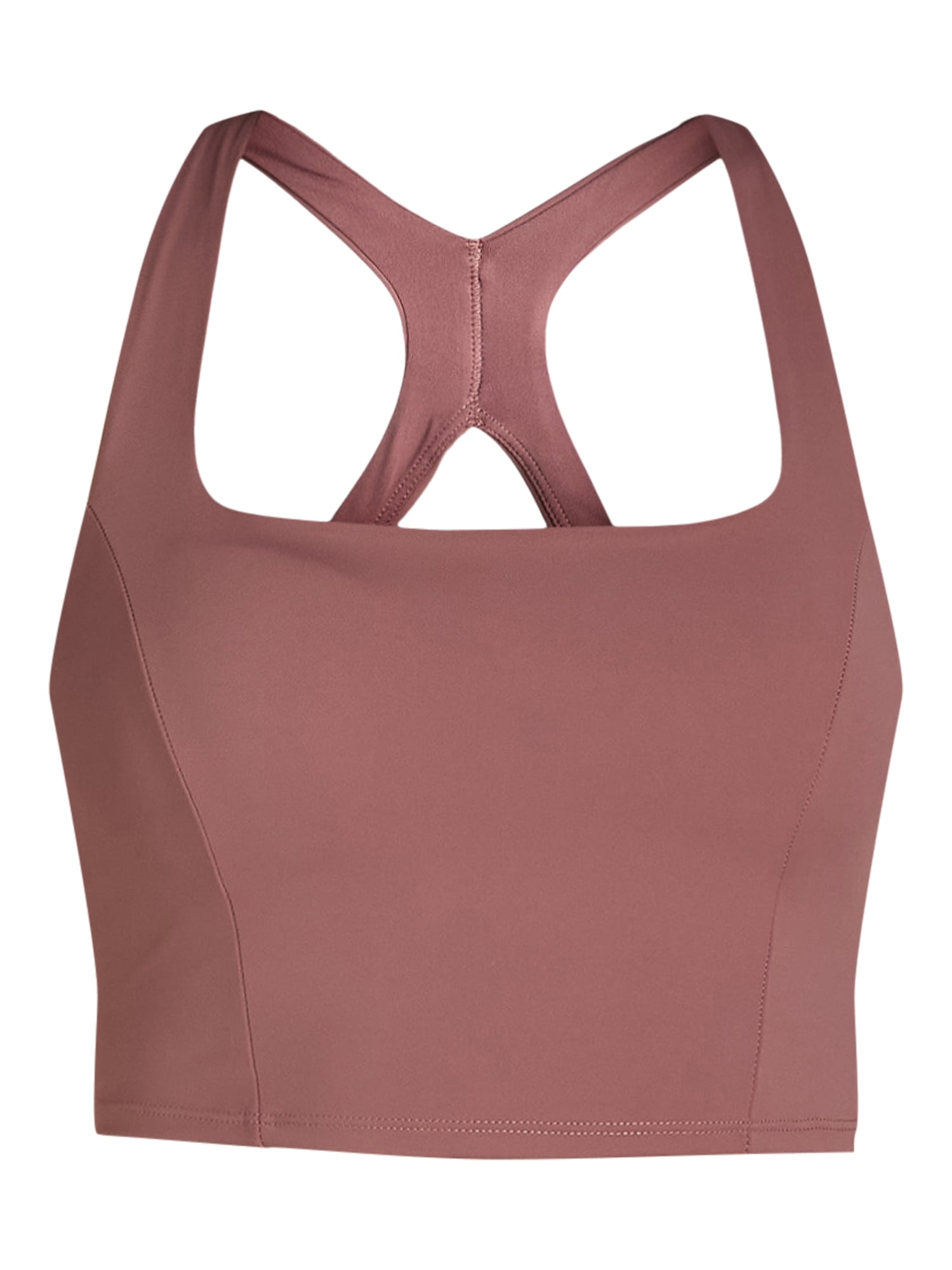 Avia Square Neck Sports Bra for Women, Medium Support, S-3XL