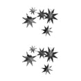 thumbnail image 2 of QualitChoice 1 Set Star Decorations Household Interesting Exquisite Stars Pendant Party Supply Craft Decoration Decor Props for Layout Dark grey 2Set, 2 of 6