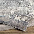 thumbnail image 5 of Mark&Day Area Rugs, 7ft Round Loire Modern Teal Area Rug, Blue Cream Grey Carpet for Living Room, Bedroom or Kitchen (6'7" Round), 5 of 10